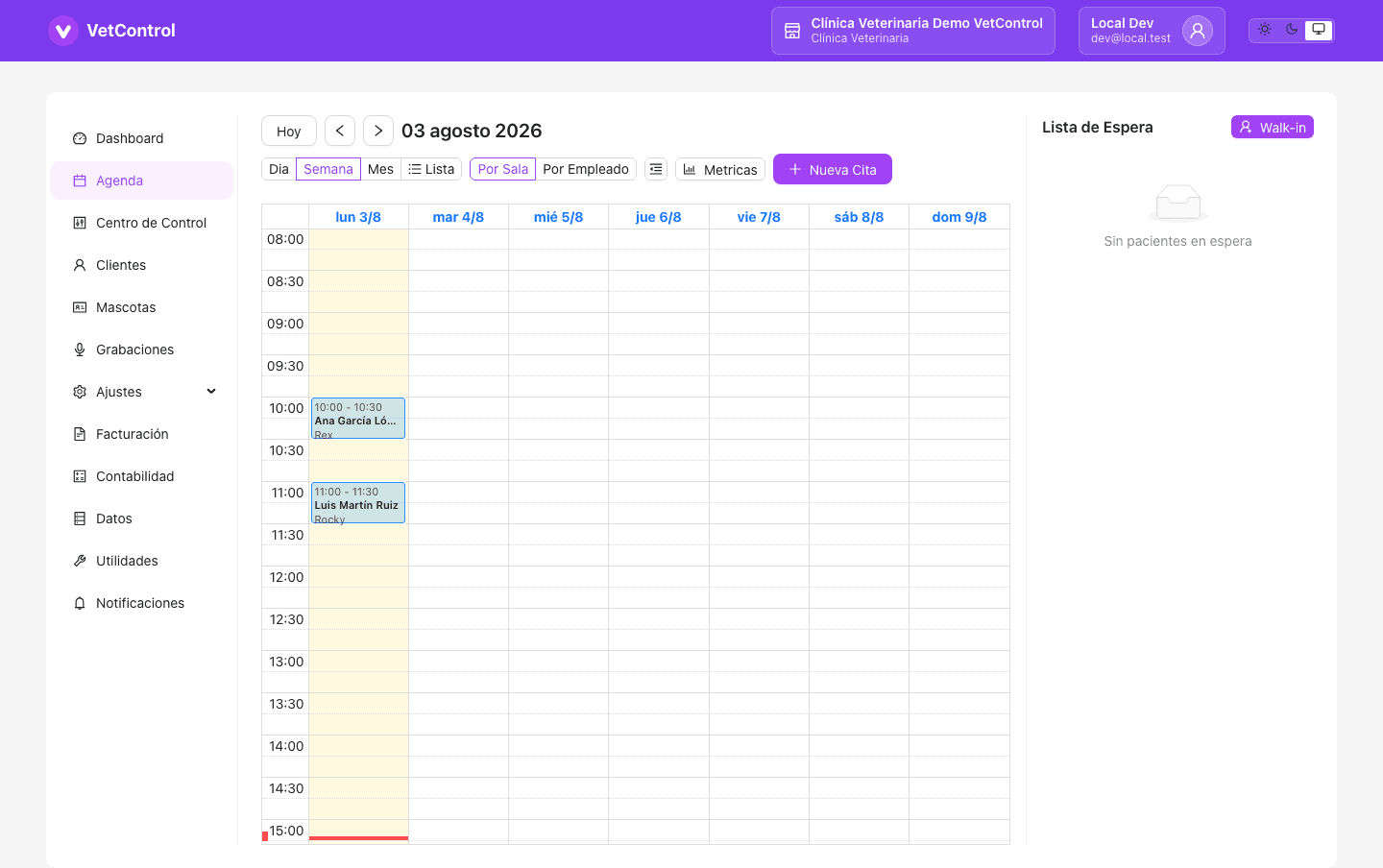 Agenda Semanal