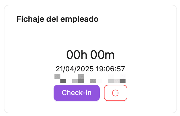 Fichaje del Personal